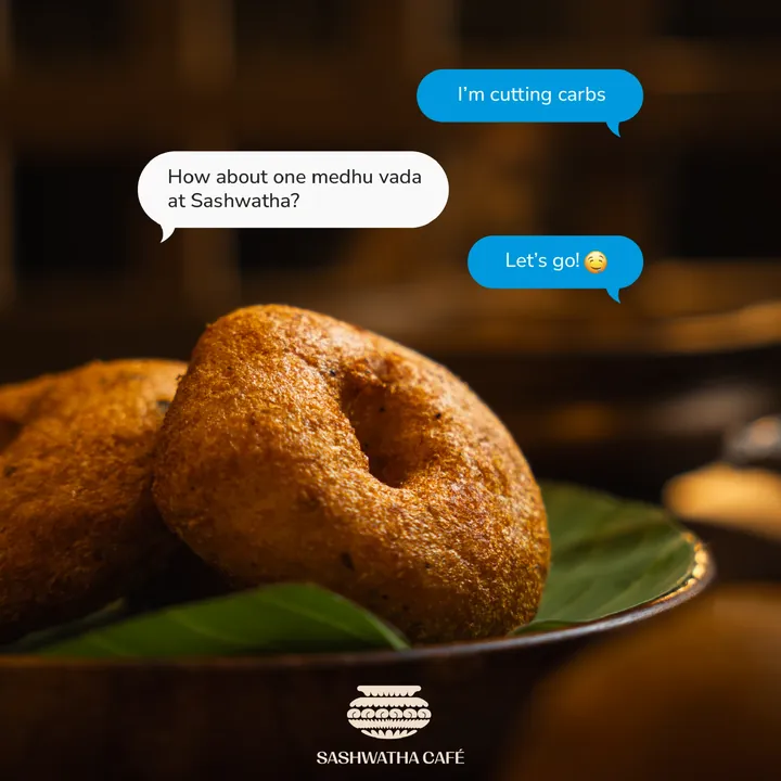 Sashwatha Café medhu vada social post